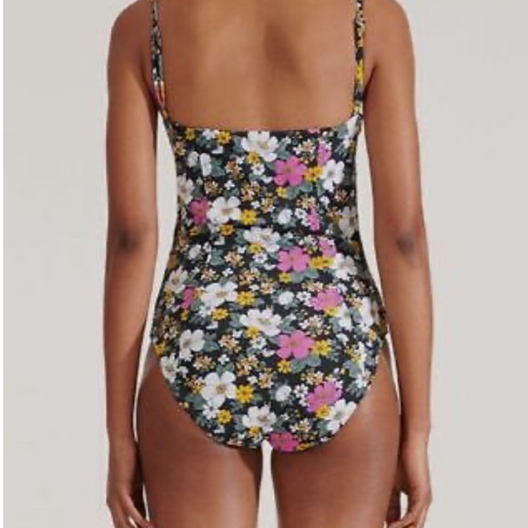 Veronica Beard Womens Black Bridge Underwire One Piece Swimsuit Size Medium - Picture 3 of 7